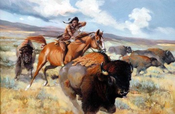 西部アメリカンインディアン 71 Oil Paintings